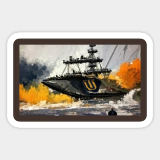 Navy Ship Sticker